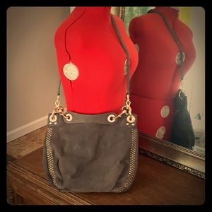 Rebecca Minkoff gray leather Crossbody convertible